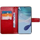 CaseOnline Mobilplånbok 3-kort Motorola Moto G53 Röd