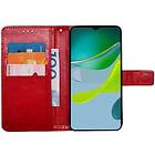 CaseOnline Mobilplånbok 3-kort Motorola Moto E13 Röd