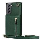 CaseOnline Zipper necklace case Samsung Galaxy S22 Grön