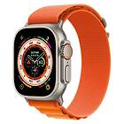 CaseOnline Artic Elastiskt nylon Armband Apple Watch Ultra (49mm) Orange