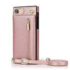 CaseOnline Zipper necklace case Apple iPhone 8 Rosè