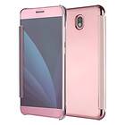 MTK Samsung Galaxy J5 2017 Plated Mirror Smart View Skal Rose Gold