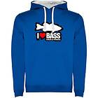 Kruskis I Love Bass Two-colour Hoodie (Herr)