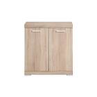 FMD Byrå med 2 luckor 80x34,9x89,9 cm ek Beige 428700