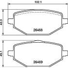 Brembo Bromsbeläggssats, skivbroms P 68 076