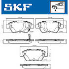 SKF Bromsbeläggssats, skivbroms VKBP 80017 A