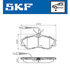 SKF Bromsbeläggssats, skivbroms VKBP 80281 E