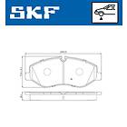 SKF Bromsbeläggssats, skivbroms VKBP 80213