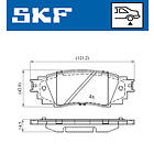 SKF Bromsbeläggssats, skivbroms VKBP 90630