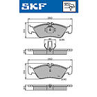 SKF Bromsbeläggssats, skivbroms VKBP 90362