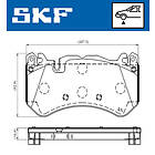 SKF Bromsbeläggssats, skivbroms VKBP 80643 E