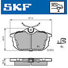 SKF Bromsbeläggssats, skivbroms VKBP 90160 A