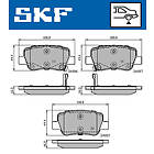 SKF Bromsbeläggssats, skivbroms VKBP 90458 A