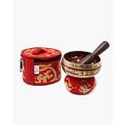 Klangskål Mini Singing Bowl Gift Set Red