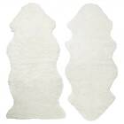 Skinnwille Lammskinn Curly Kortklippt Lockig 1,5-Set, White, L135 B55