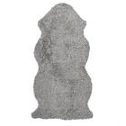Skinnwille Lammskinn Curly Kortklippt Lockig 1.5-Set, Natual Grey, L135 B55