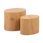 Living Home Soffbord Mice Set Om 2, Natur, B33 D48 H40