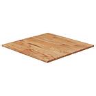 vidaXL Fyrkantig bordsskiva ljusbrun 40x40x1,5cm behandlad massiv ek 343000