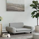 vidaXL Hundbädd ljusgrå 70x45x33 cm sammet 171989