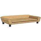 vidaXL Hundbädd brun 100x50x21 cm sammet 172010