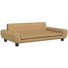 vidaXL Hundbädd brun 100x54x33 cm sammet 171986