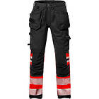 Fristads Varselbyxa Stretch Rød/Svart C62