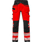 Fristads Varselbyxa Stretch Rød/Svart D96