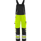 Fristads Green Hängslebyxa Varsel Kl 2 Varselgul/Svart D120