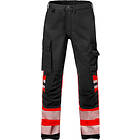 Fristads Varselbyxa Stretch Röd/Svart D84