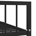 vidaXL Bed Frame svart metall 120x200 cm 284570