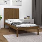 vidaXL Sängynrunko honungsbrun massivt trä 75x190 cm 3104376
