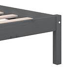 vidaXL Bed Frame grå massiv furu 200x200 cm 3101240