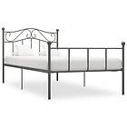 vidaXL Bed Frame grå metall 90x200 cm 284530