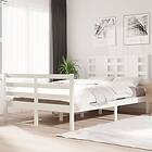 vidaXL Bed Frame vit massiv furu 120x200 cm enkelsäng 3104279