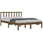 vidaXL Bed Frame honungsbrun massiv furu 120x200 cm 3105069