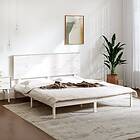 vidaXL Bed Frame vit massiv furu 200x200 cm 3104824