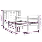 vidaXL Bed Frame massiv furu 120x200 cm 3104278