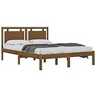 vidaXL Bed Frame honungsbrun massivt trä 120x200 cm 3105533