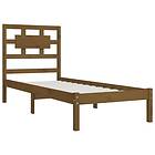 vidaXL Bed Frame honungsbrun massiv furu 100x200 cm enkelsäng 3107346