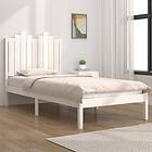 vidaXL Bed Frame vit massiv furu 90x190 cm 3103744