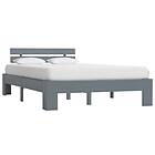 vidaXL Bed Frame grå massiv furu 140x200 cm 283169