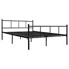 vidaXL Bed Frame svart metall 140x200 cm 284639