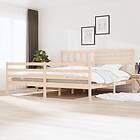 vidaXL Bed Frame massivt trä 200x200 cm 3101108