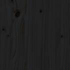 vidaXL Bed Frame svart massivt trä 75x190 cm liten enkelsäng 3104572