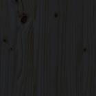 vidaXL Bed Frame svart massivt trä 75x190 cm liten enkelsäng 3105889