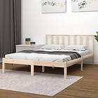 vidaXL Sängram massiv furu 120x200 cm 3105066
