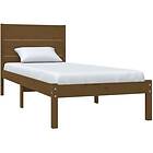 vidaXL Bed Frame honungsbrun massiv furu 100x200 cm 3104146