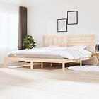 vidaXL Bed Frame massivt trä 200x200 cm 3101043