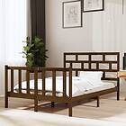 vidaXL Sängynrunko honungsbrun massiv furu 140x190 cm 3101331