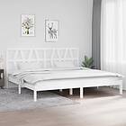 vidaXL Bed Frame vit massiv furu 200x200 cm 3104019